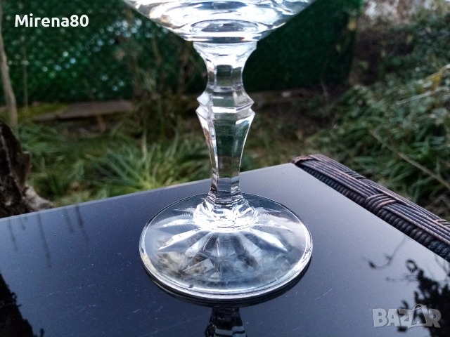 Български кристален сервиз за шампанско, снимка 5 - Сервизи - 53694966