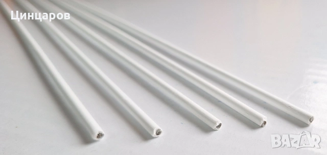 Припой със Сребро 5%, флюс обмазан, спояване на мед, бронз, месинг. Размер основа 2 /3.8/x500мм/5бр.