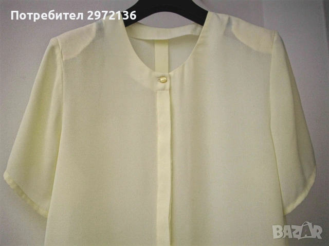 Дамска блуза риза къс ръкав