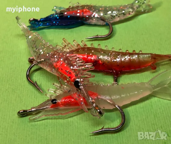 6см.Светещи Скариди за Риболов 4 броя., снимка 2 - Такъми - 48967479