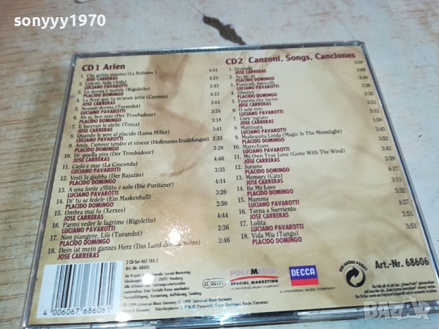 BEST OF DOMINGO PAVAROTTI CARRERAS X2 CD-ВНОС GERMANY 1803241648, снимка 10 - CD дискове - 44824581