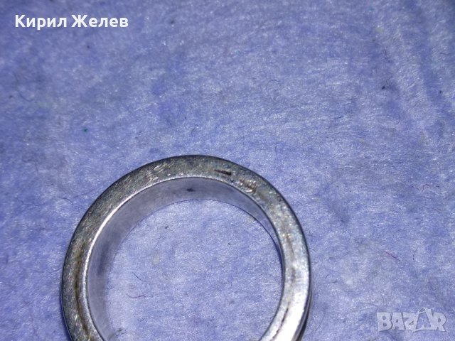 ДИАМАНТЕН СКЪПОЦЕНЕН СРЕБЪРЕН АРТ ПРЪСТЕН ОКСИДИРАНО СРЕБРО 925 с 2 ЛАБОРАТОРНИ БРИЛЯНТА 38296, снимка 8 - Пръстени - 40932513