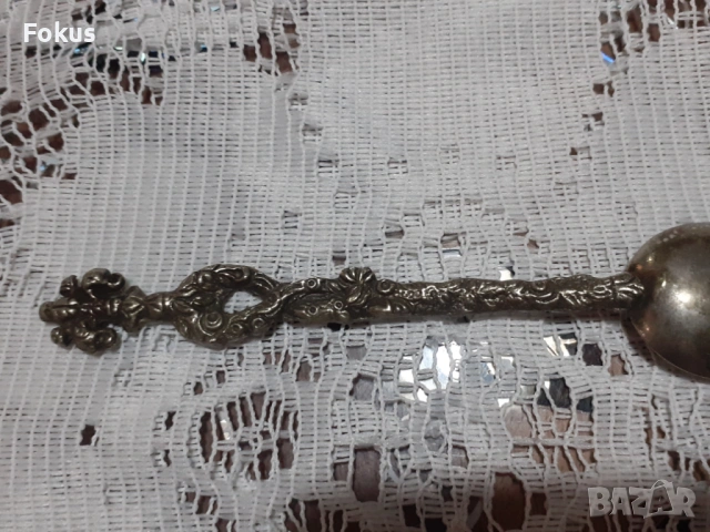 Стара антикварна малка колекционерска лъжичка Италия - N2, снимка 5 - Антикварни и старинни предмети - 53698220