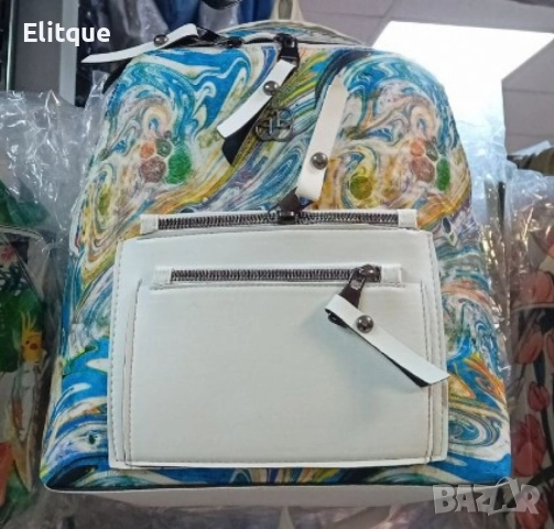 Елегантна дамска раница P a i n t d e s i g n, снимка 2 - Раници - 52895963