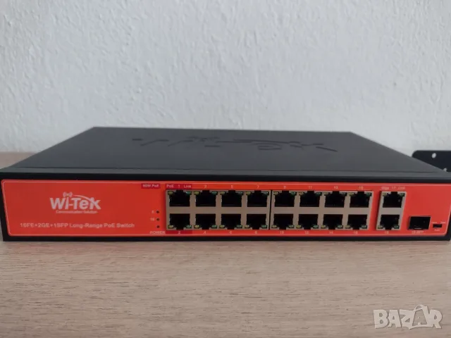 Wi-tek WI-PS518G  POE switch нов, снимка 3 - Суичове - 56111142