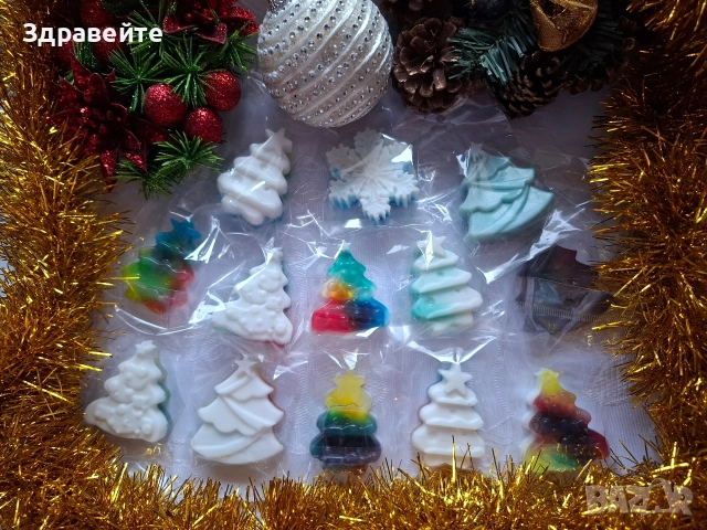 Бюджетни глицеринови сапунчета за Коледните празници, снимка 6 - Коледни подаръци - 52730199