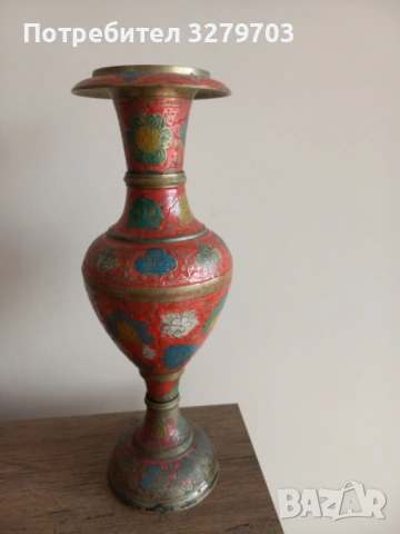 Индийска ваза, снимка 2 - Антикварни и старинни предмети - 53629762