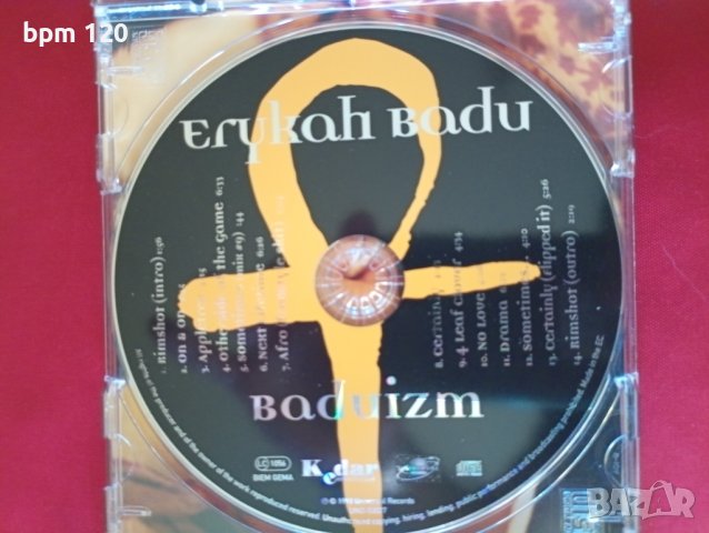 Erykah Badu - "Baduizm", оригинален диск , снимка 4 - CD дискове - 38724495