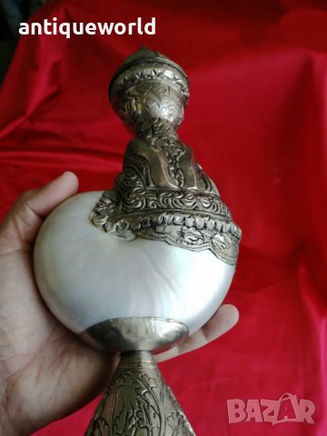 Уникат Рядък Съд , Фигура , Сребро ,Седеф от НАУТИЛУС, снимка 6 - Антикварни и старинни предмети - 40079653
