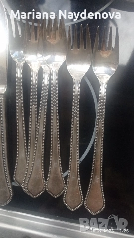 посребрени руски прибори и кълцалник, снимка 5 - Антикварни и старинни предмети - 53493745