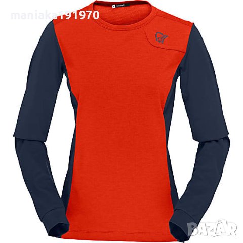 Norrona W Fjora Equalizer Lightweight Long Sleeve - Arednalin (L) дамска спортна блуза