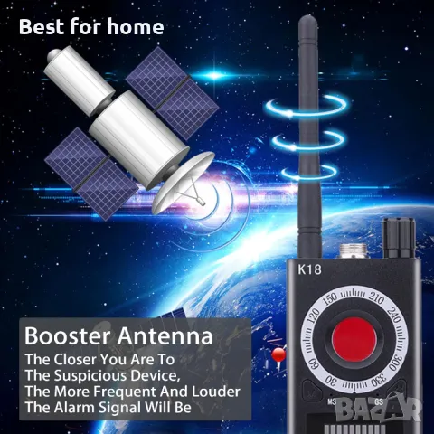 Детектор за скрита камера, GPS, подслушватели SIKVIO K18, снимка 3 - Камери - 49031546