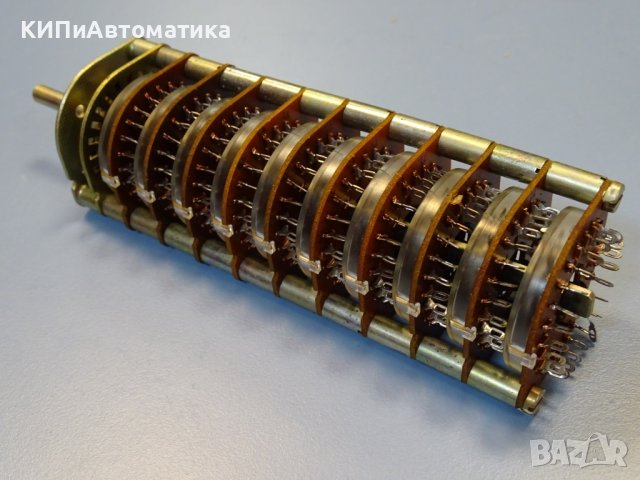 Галетен превключвател 10 секции, 24 позиции VEB RTF rotary switch, снимка 7 - Резервни части за машини - 41728833