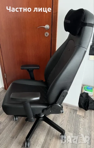 Стол noblechairs еко кожа черен, снимка 5 - Столове - 51626161