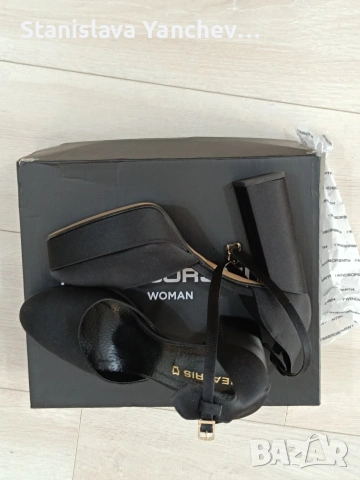 Официални обувки на висок ток и платформа , снимка 3 - Сандали - 53522919