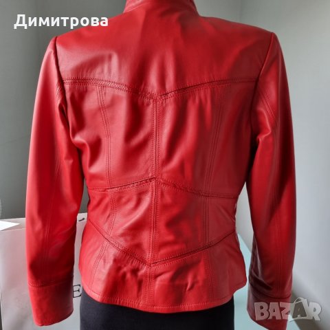 Яке естествена кожа по модел на Gucci, снимка 4 - Якета - 34300295