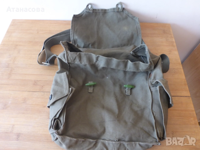 Брезентова чанта мешка торба за противогаз, снимка 4 - Антикварни и старинни предмети - 52504327