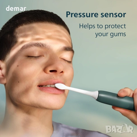 Електрическа четка за зъби Philips Sonicare 3000 Series, Тъмнозелена, HX4033/26, снимка 4 - Други - 53706503