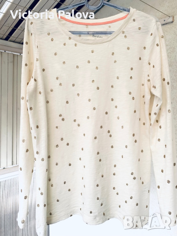 Трикотажна блуза златни точки BODEN, снимка 10 - Блузи с дълъг ръкав и пуловери - 44829677