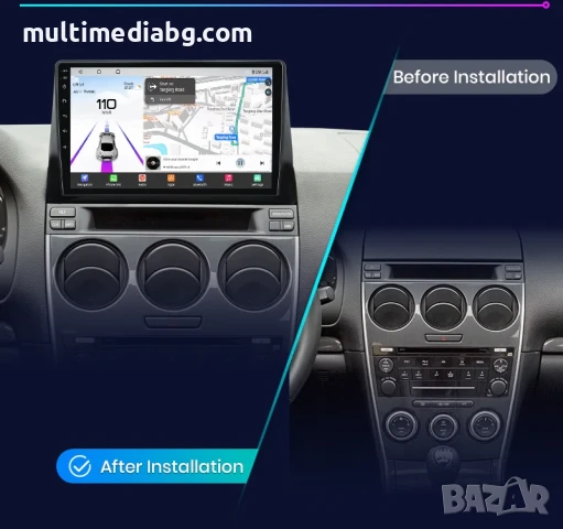 Mazda 6 2002 - 2008 Мултимедия Навигация Android, снимка 2 - Аксесоари и консумативи - 51094501
