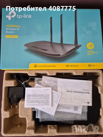 Безжичен рутер TP-Link TL-WR940N, снимка 3 - Рутери - 55662212