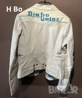 Diesel кожено яке, снимка 4 - Якета - 56271665