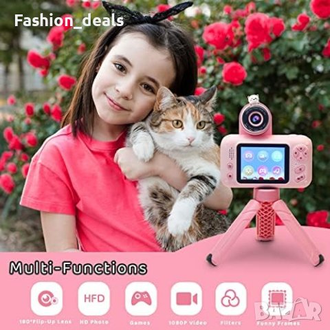 Нов Цифров Детски фотоапарат за момичета и момчета/1080P HD видеокамера/4-10год., снимка 7 - Други - 41385758