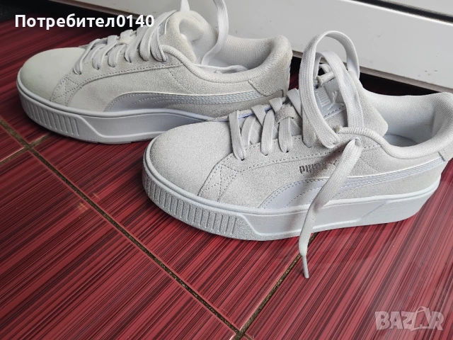 Чисто нови Puma Karmen дамски велурени обувки, снимка 2 - Маратонки - 53756214