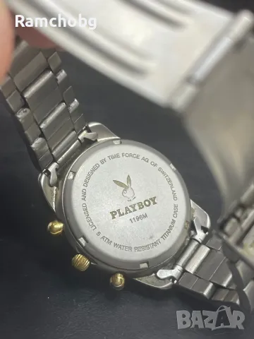 Мъжки часовник PLAYBOY -Плейбой TITANIUM хрограф, снимка 4 - Мъжки - 49916815
