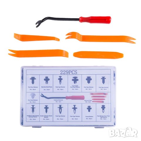 Комплект щипки + инструменти за кори/тапицерия за автомобил, снимка 3 - Аксесоари и консумативи - 28374679