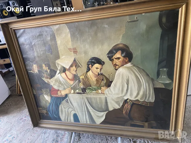 🖼️ ГОЛЯМА СТАРА КАРТИНА – ELI ANDERSEN 🇩🇰, снимка 4 - Картини - 56410497