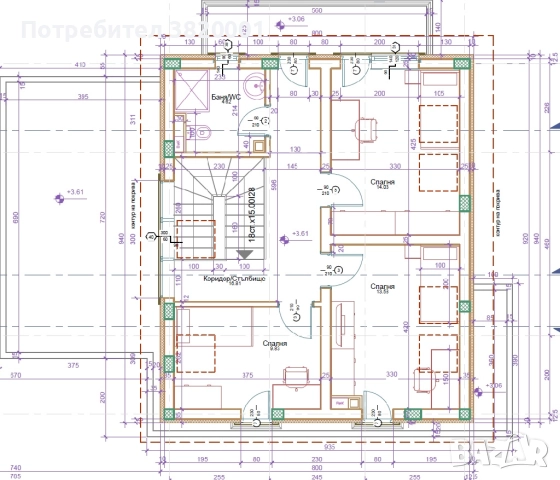 Къща с 3 спални и гараж в Приселци, снимка 14 - Къщи - 51892271