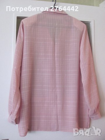 Като нова копринена риза  - нежно розово, снимка 4 - Ризи - 35924730