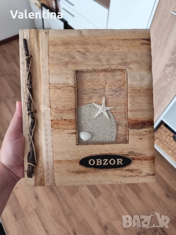 Албум за снимки естествени материали 