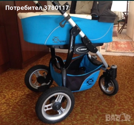 БЕБЕШКА КОЛИЧКА - Elipso, 3в1, Олекотен Алуминий, снимка 6 - Детски колички - 51730573