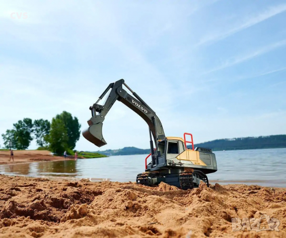 Dickie Toys Радиоуправляем минен багер Volvo 045020, Звукови и светлинни ефекти, Черен/Жълт, снимка 9 - Коли, камиони, мотори, писти - 36137910