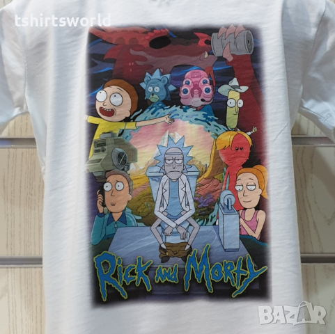 Нова детска тениска с дигитален печат Рик и Морти (Rick & Morty), снимка 3 - Детски тениски и потници - 36350217