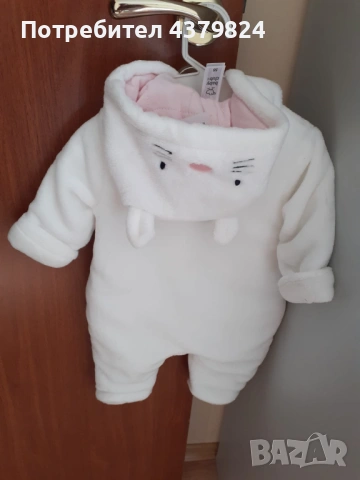 НОВ НЕМСКИ ПОЛАРЕН ГАЩЕРИЗОН С&А ЗА БЕБЕ р.56 с этикет, снимка 2 - Бебешки гащеризони - 53397689