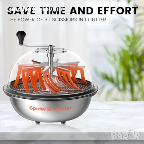 Тример Spider Farmer 16 инча,машина за рязане с центрофуга за растителни пъпки,цветя и билки