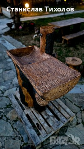 Градински чешми от щампован бетон