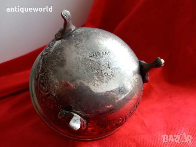 Стар ПЕРСИЙСКИ Посребрен Съд , Бонбониера, Захарница, снимка 4 - Антикварни и старинни предмети - 44551009