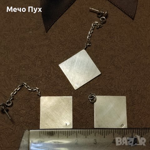 Сребърен комплект - висящи обеци и висулка (36), снимка 5 - Бижутерийни комплекти - 44230579