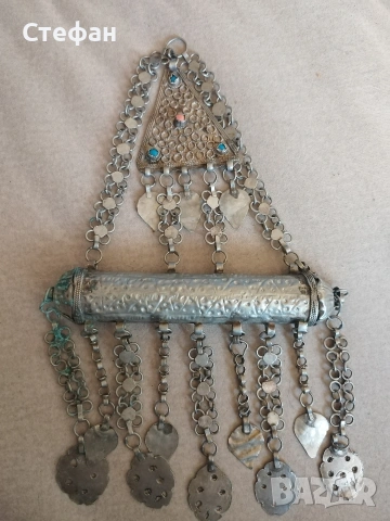 Сребърна възрожденска пафта., снимка 6 - Антикварни и старинни предмети - 53776541