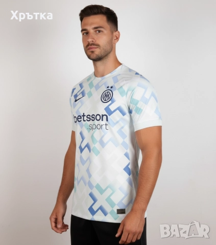 Nike FC Inter - Оригинална мъжка футболна тениска размер S, снимка 2 - Тениски - 52146109