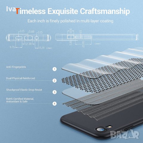 Кейс калъф гръб удароустойчив за iPhone XR+2бр.стъкла, снимка 3 - Калъфи, кейсове - 35856093