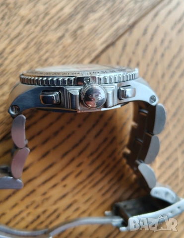 Breitling Hercules 45mm, работи перфектно, дълга верига, разменям, снимка 3 - Мъжки - 53710903