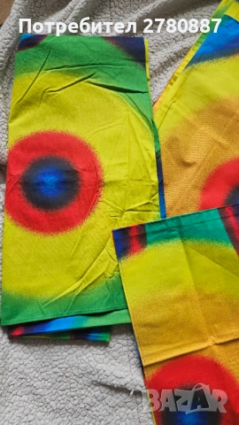 Комплект спално бельо памук 180х200, цветен, нов, снимка 2 - Спално бельо - 53582242
