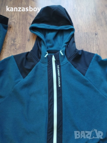 Under Armour RUSH Full zip fleece hoodie - мъжко поларено горнище М, снимка 6 - Спортни дрехи, екипи - 51800941