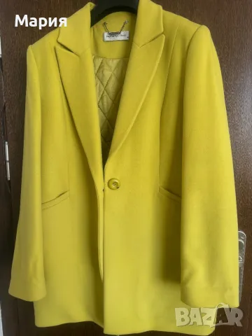 Дамско  палто цвят лайм