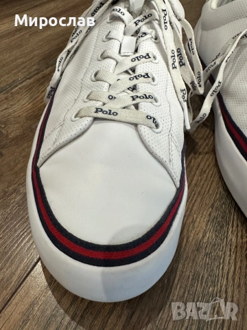 Polo by Ralph Lauren мъжки кожени сникърси/маратонки 45 номер, снимка 7 - Маратонки - 52858134